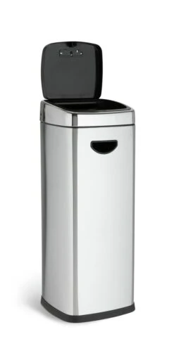 Habitat 30 Litre Square Touch Top Bin - Silver -Habitat Store 9212569 R Z002A