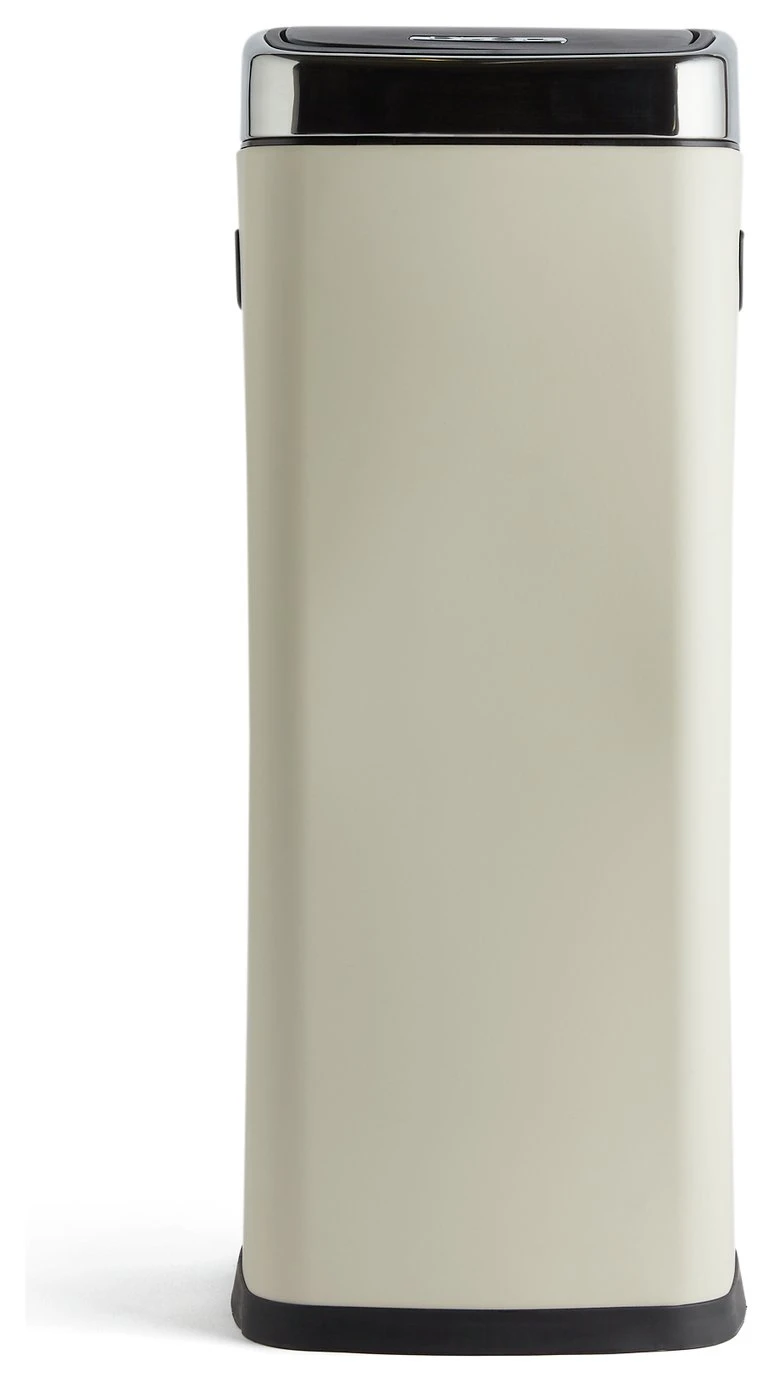 Habitat 30 Litre Square Touch Top Bin - Cream 1 Habitat 30 Litre Square Touch Top Bin - Cream