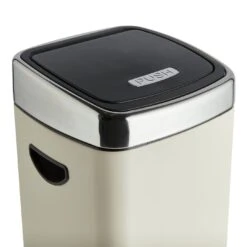 Habitat 30 Litre Square Touch Top Bin - Cream 9 Habitat 30 Litre Square Touch Top Bin - Cream -Habitat Store 9212679 R Z004A