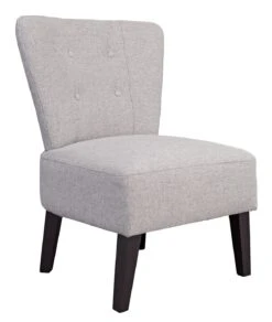 Habitat Delilah Fabric Cocktail Chair - Light Grey -Habitat Store 9221433 R Z004A
