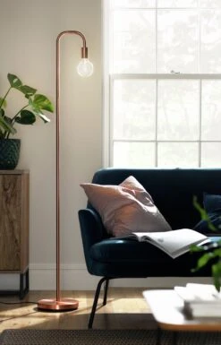 Habitat Rayner Floor Lamp - Rose Gold 19 Habitat Rayner Floor Lamp - Rose Gold -Habitat Store 9222061 R Z003C