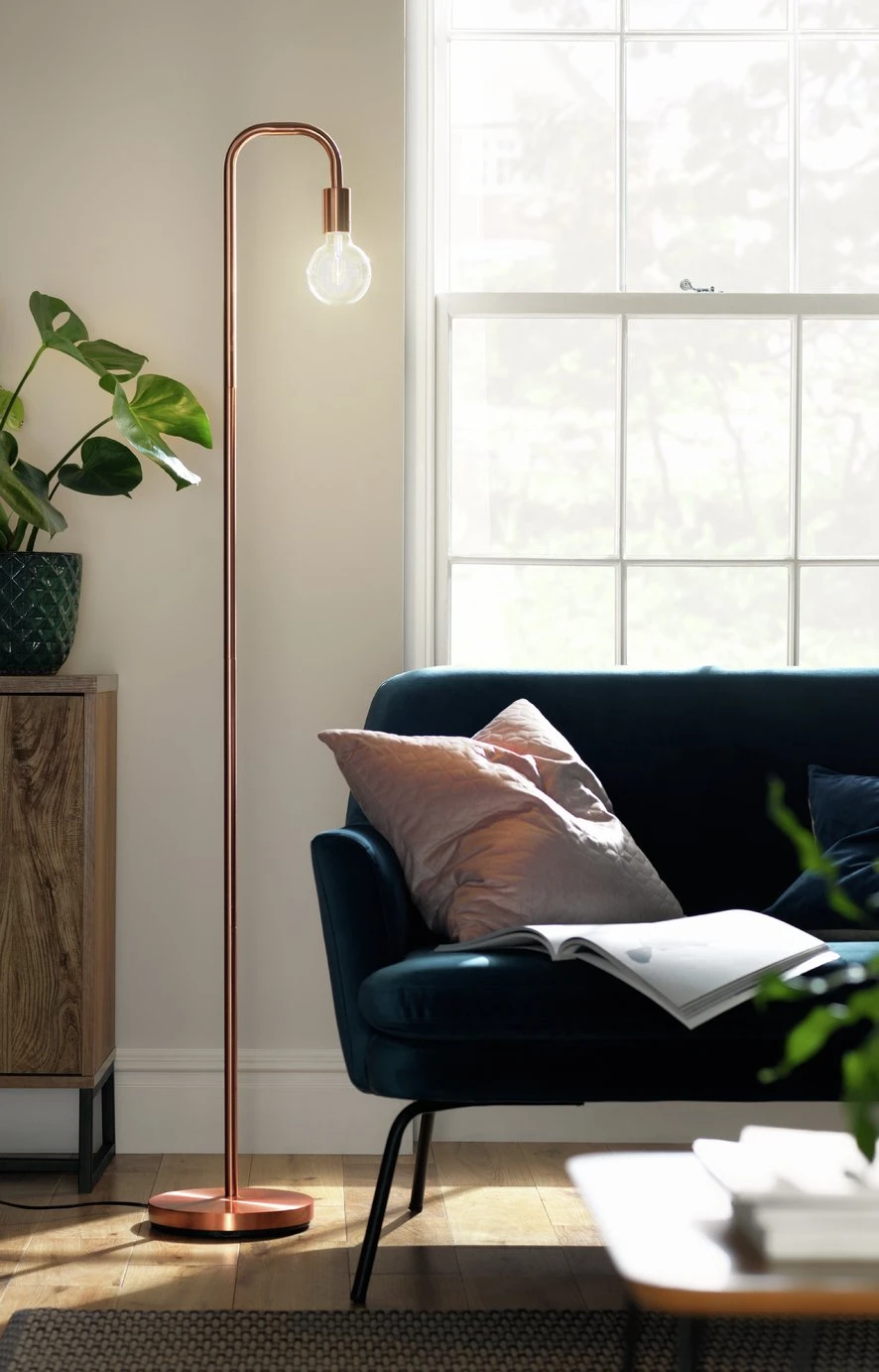 Habitat Rayner Floor Lamp - Rose Gold 10 Habitat Rayner Floor Lamp - Rose Gold - Image 10