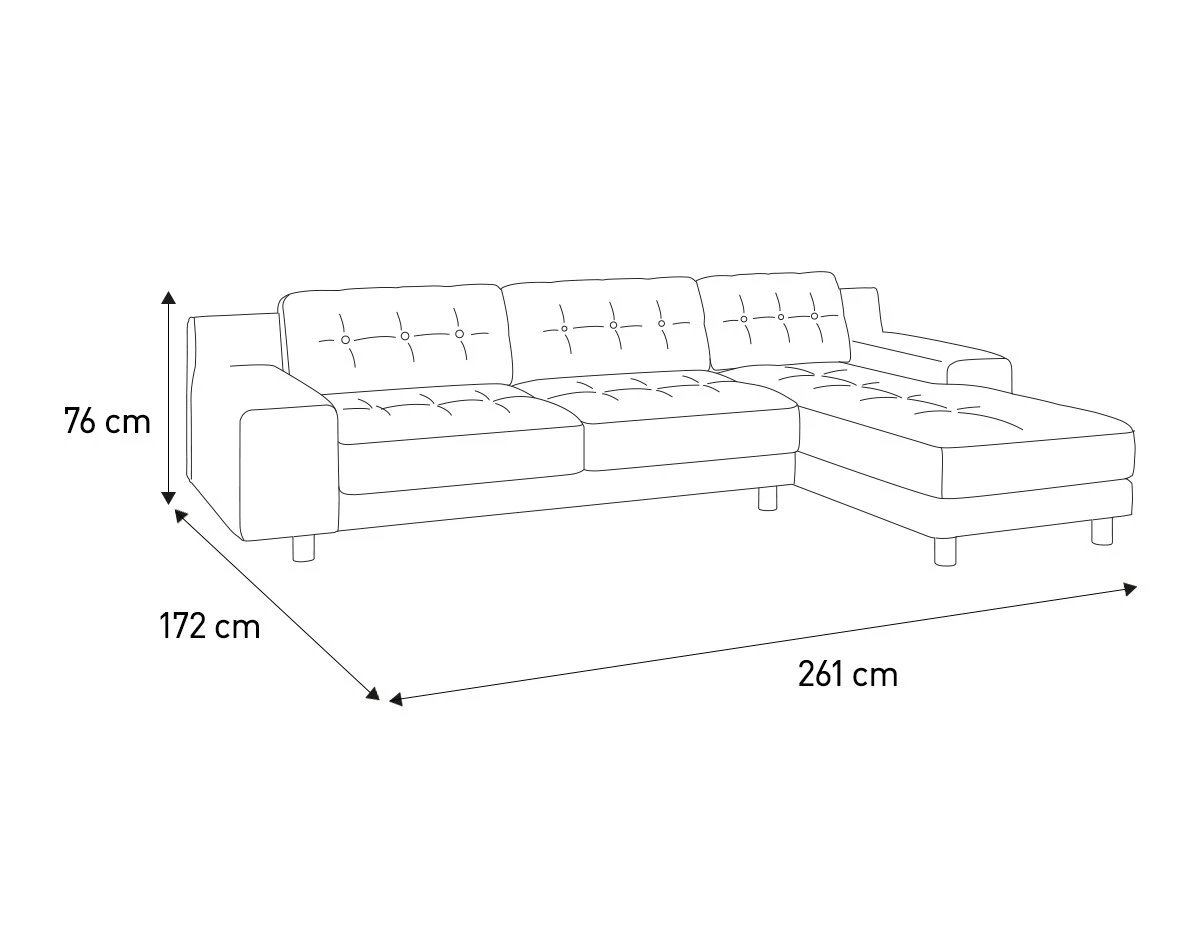 Habitat Hendricks Velvet Right Hand Corner Chaise Sofa-Green 4 Habitat Hendricks Velvet Right Hand Corner Chaise Sofa-Green - Image 4