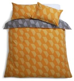 Habitat Industrial Geo Grey Reversible Bedding Set - Single -Habitat Store 9281318 R Z004A