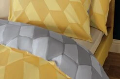 Habitat Industrial Geo Grey Reversible Bedding Set - Single -Habitat Store 9281318 R Z006A