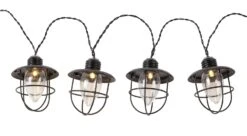 Habitat 10 Warm White Caged Bulb LED Solar String Lights -Habitat Store 9298057 R Z004A