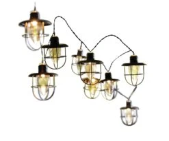 Habitat 10 Warm White Caged Bulb LED Solar String Lights -Habitat Store 9298057 R Z004C