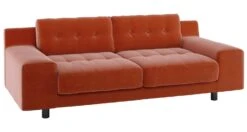 Habitat Hendricks Velvet 3 Seater Sofa - Orange -Habitat Store 9299166 R Z008A