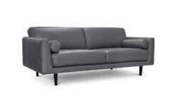 Habitat Jackson Leather 4 Seater Sofa - Grey 9 Habitat Jackson Leather 4 Seater Sofa - Grey -Habitat Store 9303203 R Z002A