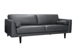 Habitat Jackson Leather 4 Seater Sofa - Grey 11 Habitat Jackson Leather 4 Seater Sofa - Grey -Habitat Store 9303203 R Z004A