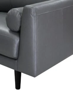 Habitat Jackson Leather 4 Seater Sofa - Grey 12 Habitat Jackson Leather 4 Seater Sofa - Grey -Habitat Store 9303203 R Z006A