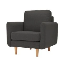 Habitat Remi Fabric Armchair In A Box - Charcoal -Habitat Store 9308222 R Z004A