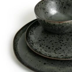 Habitat Preto 12 Piece Stoneware Dinner Set - Black 14 Habitat Preto 12 Piece Stoneware Dinner Set - Black -Habitat Store 9310708 R Z005A