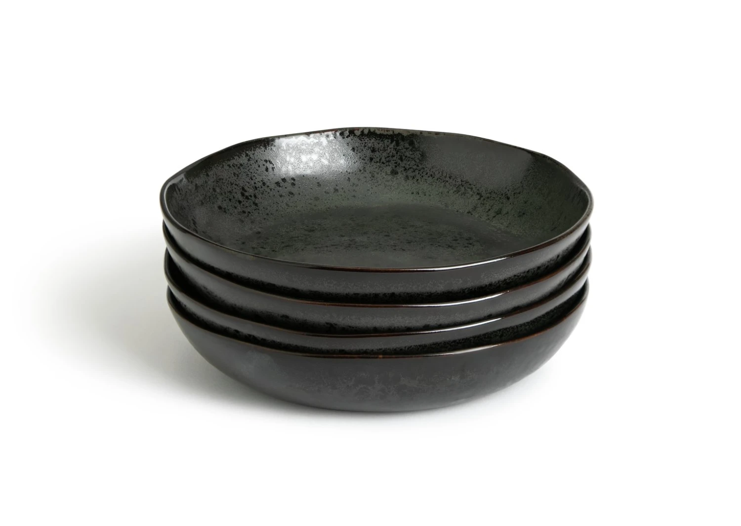 Habitat Preto 4 Piece Stoneware Pasta Bowls - Black 1 Habitat Preto 4 Piece Stoneware Pasta Bowls - Black