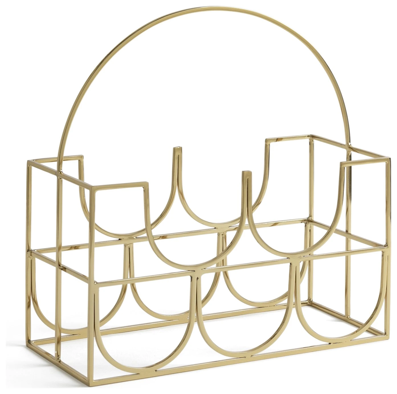 Habitat Japonica 5 Bottle Stainless Steel Wine Rack 1 Habitat Japonica 5 Bottle Stainless Steel Wine Rack