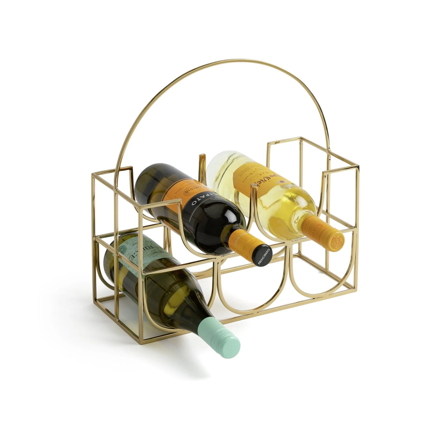 Habitat Japonica 5 Bottle Stainless Steel Wine Rack 4 Habitat Japonica 5 Bottle Stainless Steel Wine Rack - Image 4