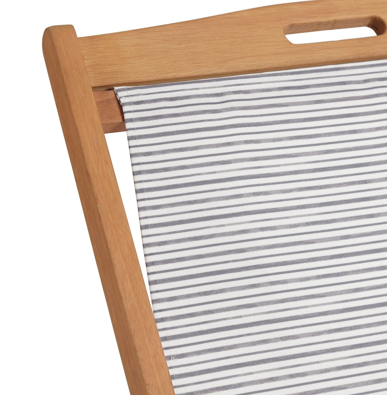 Habitat Folding Wooden Garden Deck Chair - Grey 8 Habitat Folding Wooden Garden Deck Chair - Grey - Image 8