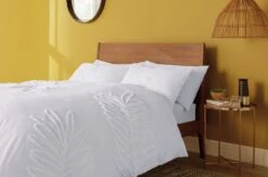 Habitat Cotton Tufted Leaf White Bedding Set - Double 9 Habitat Cotton Tufted Leaf White Bedding Set - Double -Habitat Store 9328587 R Z005A