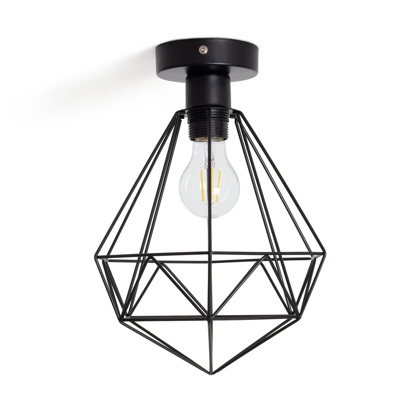 Habitat Kanso Flush To Ceiling Light - Matt Black 2 Habitat Kanso Flush To Ceiling Light - Matt Black - Image 2