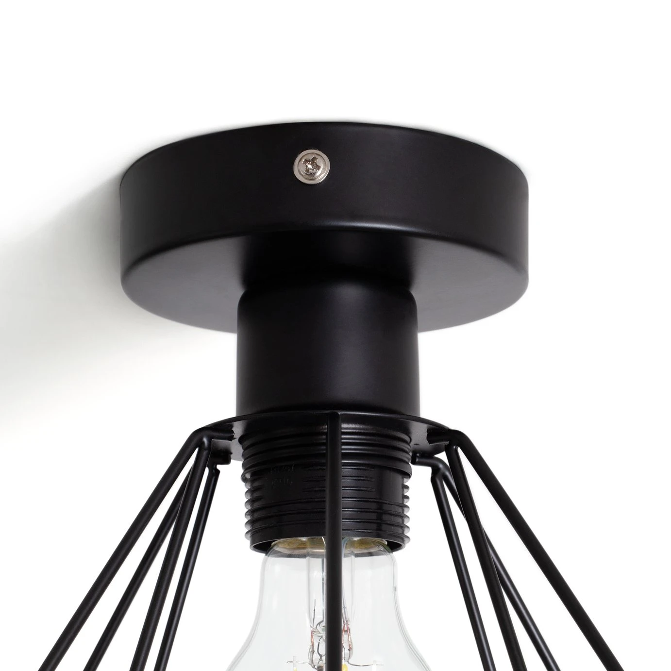 Habitat Kanso Flush To Ceiling Light - Matt Black 4 Habitat Kanso Flush To Ceiling Light - Matt Black - Image 4