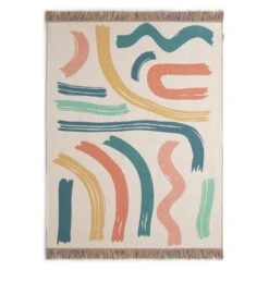 Habitat Studio Squiggle Cotton Throw - Multicoloured 10 Habitat Studio Squiggle Cotton Throw - Multicoloured -Habitat Store 9340541 R Z004A