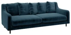 Habitat Swift Velvet 3 Seater Sofa - Blue -Habitat Store 9342769 R Z006A