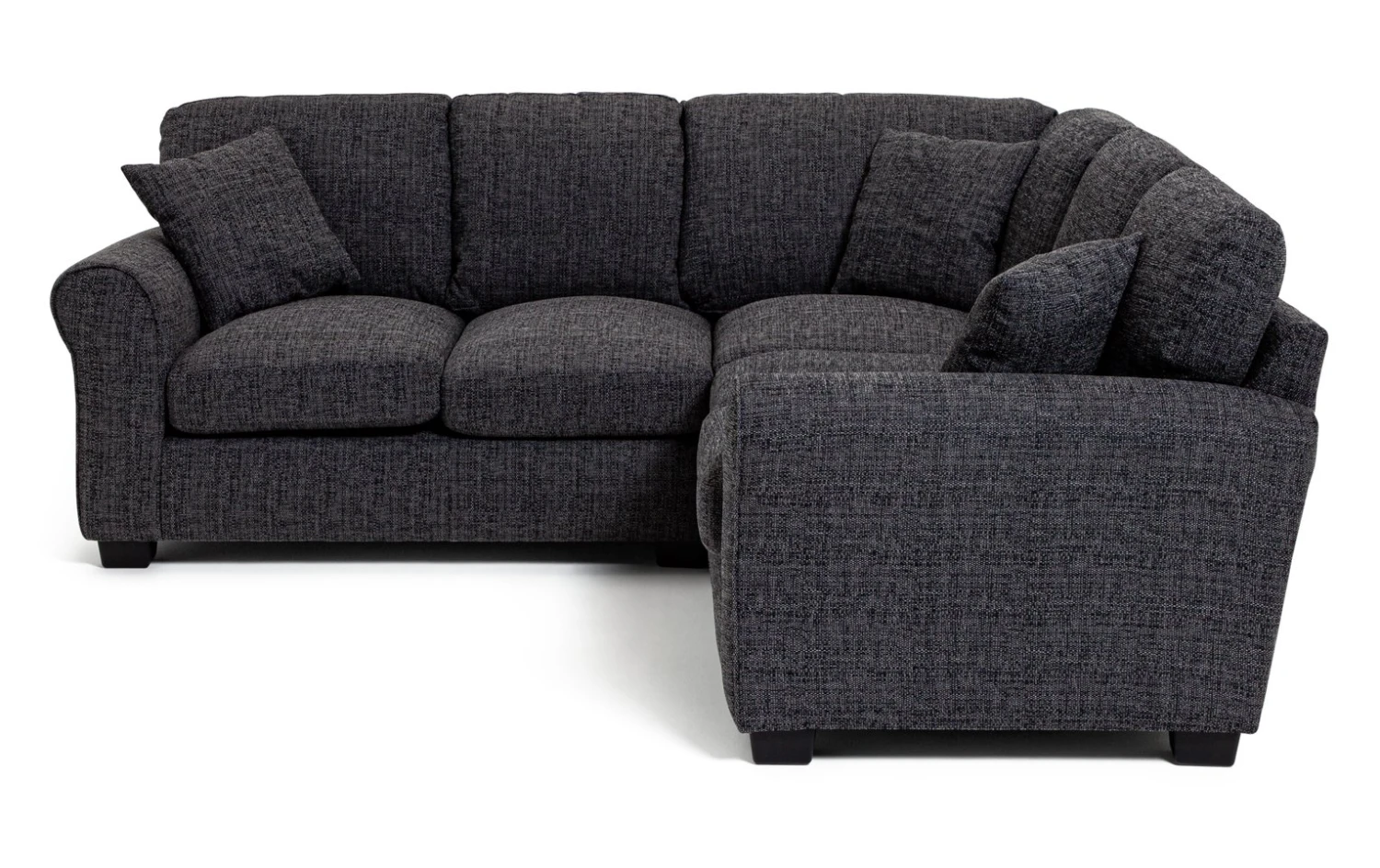 Habitat Lisbon Fabric Corner Sofa - Charcoal 8 Habitat Lisbon Fabric Corner Sofa - Charcoal - Image 8