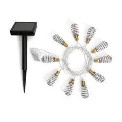 Habitat 10 Warm White Wire Wrap Bulb Solar String Lights -Habitat Store 9359075 R Z003A