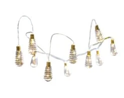 Habitat 10 Warm White Wire Wrap Bulb Solar String Lights -Habitat Store 9359075 R Z004C
