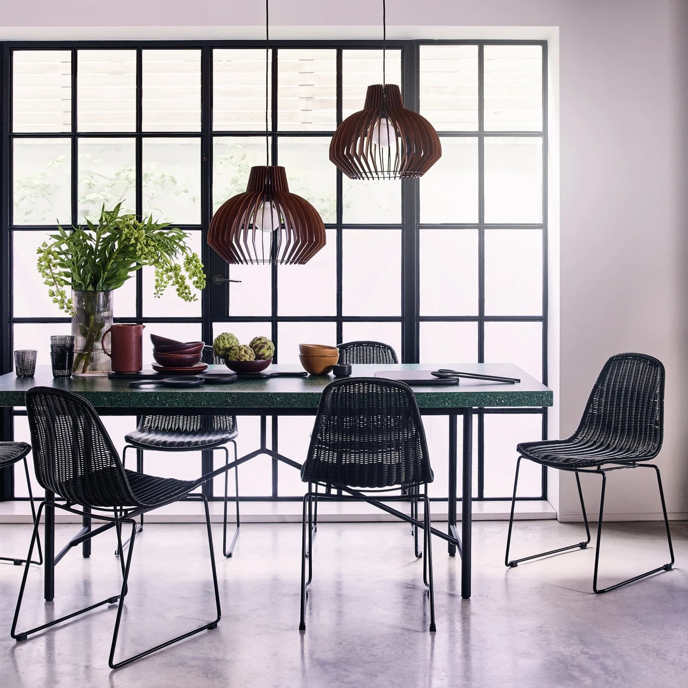 Habitat Achille Plywood Pendant Shade - Walnut 1 Habitat Achille Plywood Pendant Shade - Walnut