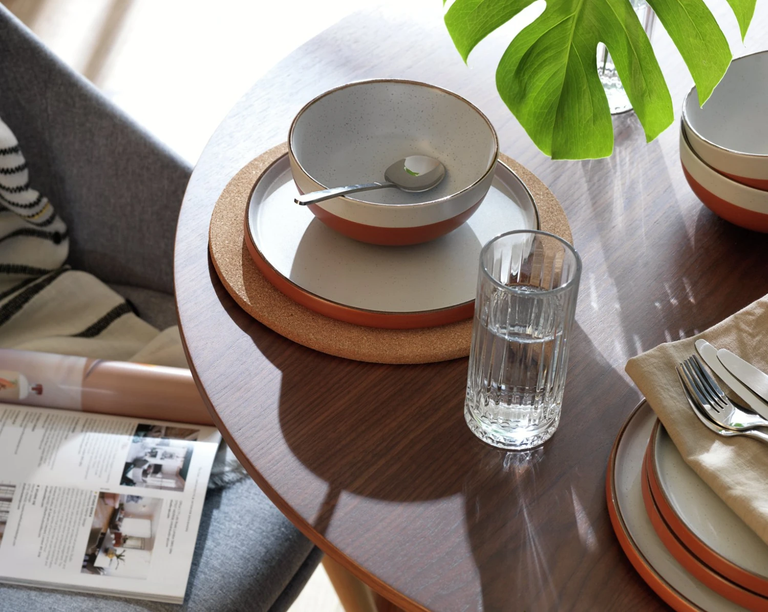 Habitat 12 Piece Stoneware Dinner Set - Rust Speckle 2 Habitat 12 Piece Stoneware Dinner Set - Rust Speckle - Image 2