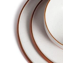 Habitat 12 Piece Stoneware Dinner Set - Rust Speckle 11 Habitat 12 Piece Stoneware Dinner Set - Rust Speckle -Habitat Store 9361173 R Z005A
