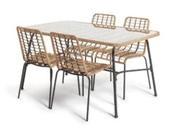 Habitat 4 Seater Bamboo Patio Set 13 Habitat 4 Seater Bamboo Patio Set -Habitat Store 9372485 R Z002A