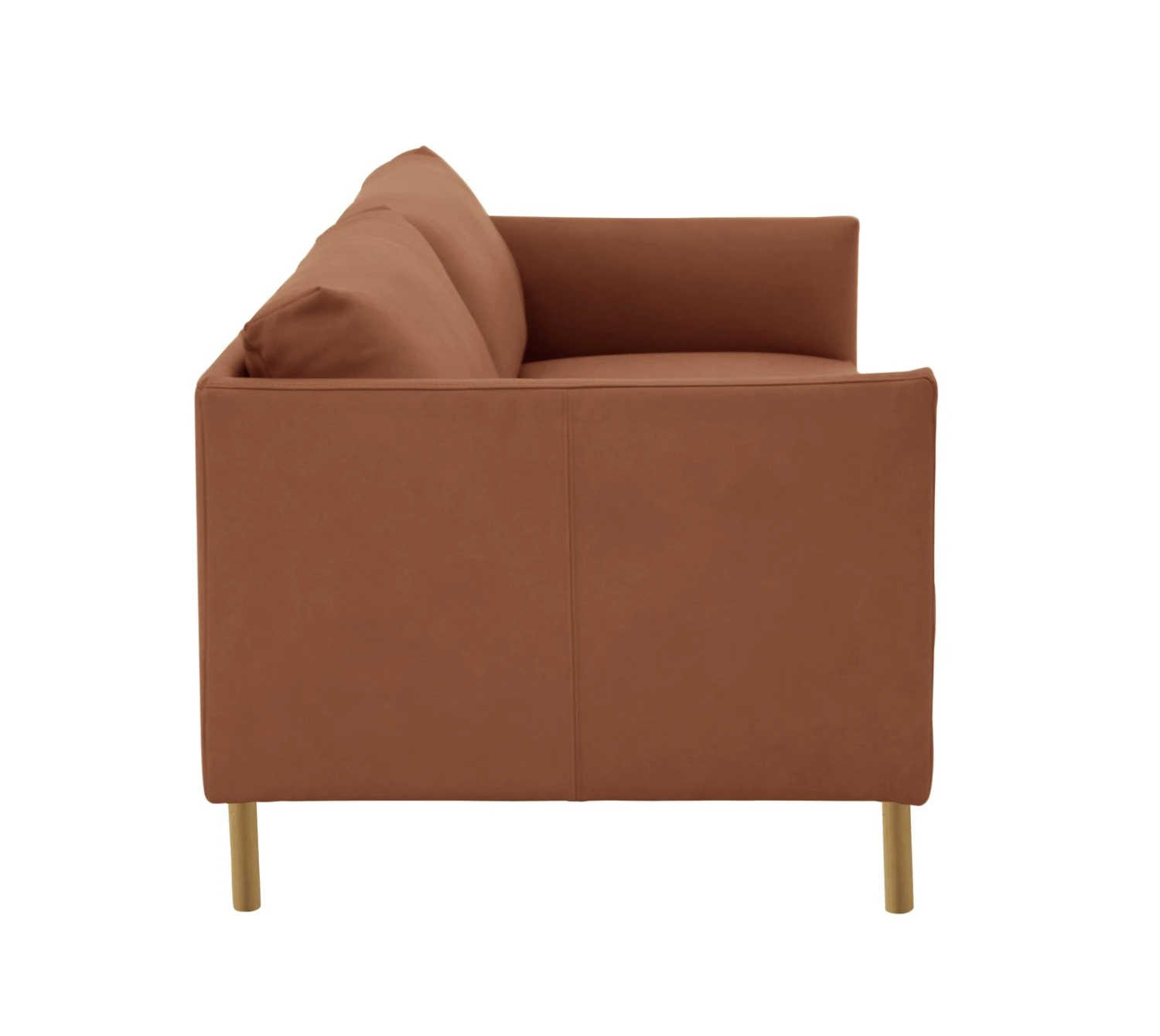 Habitat Hyde Leather 3 Seater Sofa - Tan 6 Habitat Hyde Leather 3 Seater Sofa - Tan - Image 6