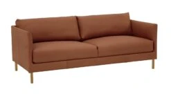 Habitat Hyde Leather 3 Seater Sofa - Tan 15 Habitat Hyde Leather 3 Seater Sofa - Tan -Habitat Store 9372502 R Z008A