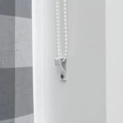 Habitat Block Check Blackout Roller Blind - 3ft - Grey -Habitat Store 9372746 R Z004C