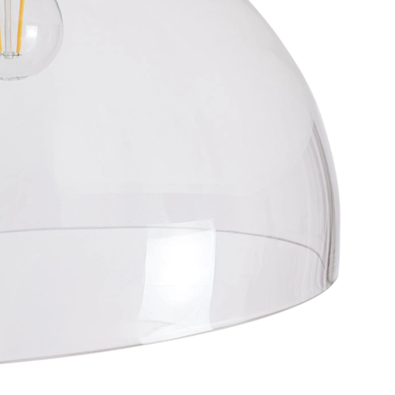 Habitat Diablo Glass Flush To Ceiling Light - White 3 Habitat Diablo Glass Flush To Ceiling Light - White - Image 3
