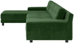 Habitat Hendricks Velvet Left Hand Corner Chaise Sofa-Green -Habitat Store 9375554 R Z004A