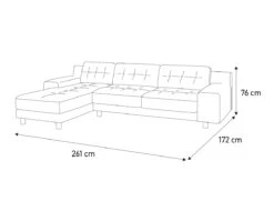 Habitat Hendricks Velvet Left Hand Corner Chaise Sofa-Green -Habitat Store 9375554 R Z020A