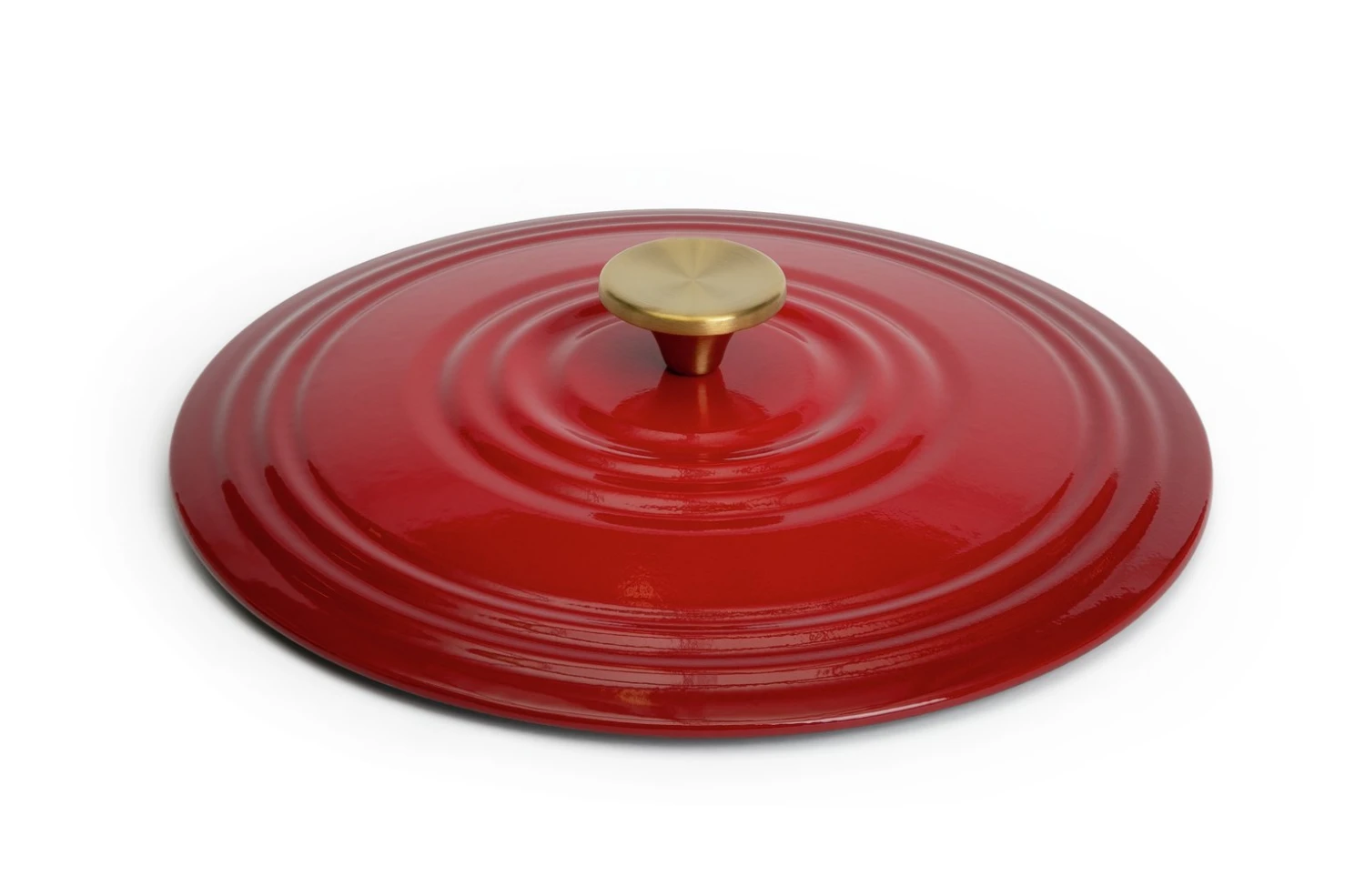 Habitat Country Manor 4 Litre Cast Iron Casserole Dish - Red 4 Habitat Country Manor 4 Litre Cast Iron Casserole Dish - Red - Image 4