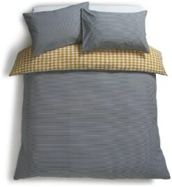 Habitat Cotton Scallop Yellow Reversible Bedding Set -Double -Habitat Store 9377428 R Z004A