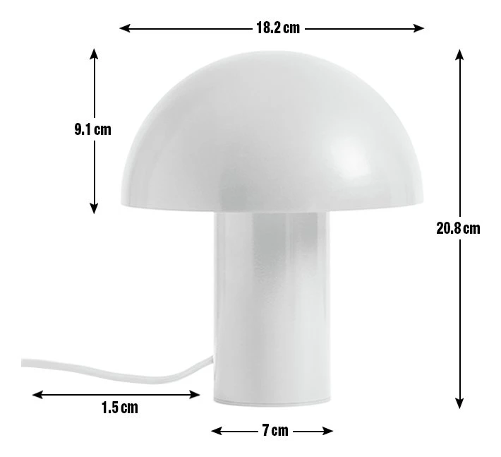 Habitat Ngami Mushroom Aluminium LED Touch Table Lamp-Orange 5 Habitat Ngami Mushroom Aluminium LED Touch Table Lamp-Orange - Image 5