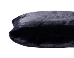 Habitat Plain Faux Fur Cushion - Navy - 43x43cm -Habitat Store 9393804 R Z004A
