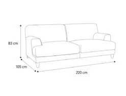 Habitat Askem Fabric 3 Seater Sofa - Natural 11 Habitat Askem Fabric 3 Seater Sofa - Natural -Habitat Store 9395723 R E001