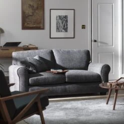 Habitat Lisbon Fabric 3 Seater Sofa - Charcoal -Habitat Store 9397460 R Z001C