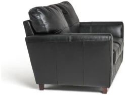Habitat Milford Leather 2 Seater Sofa - Black -Habitat Store 9398335 R Z004A
