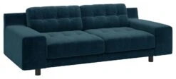 Habitat Hendricks Velvet 3 Seater Sofa - Ink Blue 13 Habitat Hendricks Velvet 3 Seater Sofa - Ink Blue -Habitat Store 9401758 R Z008A