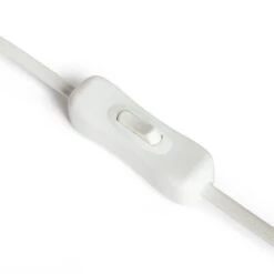 Habitat Parr Glass Column Table Lamp - White -Habitat Store 9404504 R Z004A