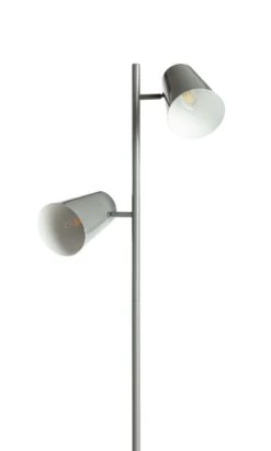 Habitat Iras Double Head Floor Lamp - Grey 15 Habitat Iras Double Head Floor Lamp - Grey -Habitat Store 9404779 R Z005A