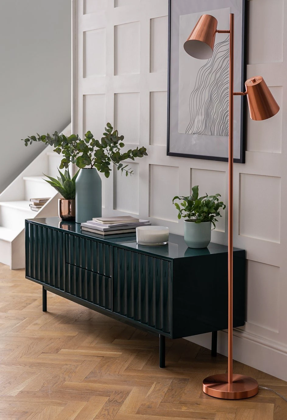 Habitat Iras Copper 2 Light Floor Lamp - Copper 1 Habitat Iras Copper 2 Light Floor Lamp - Copper